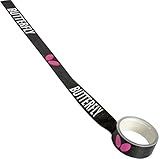 Butterfly Side Tape Black/Magenta - 12mm Width - Side Tape to Protect The Edges of Your Table Tennis Paddles – 3 Sizes (1m, 10m, or 50m for 2, 20, or 100 Rackets)