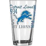 Logo Brands Detroit Lions 16oz. Team Spirit Pint Glass