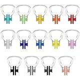 Hurdilen Swimming Nose Clip, 14 Packs Swim Nose Plugs with Waterproof Silica Gel for Kids (Age 7+) and Adults, Multi-Color