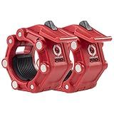 Lock-Jaw PRO 2 Barbell Collar with MAGNETS (red)