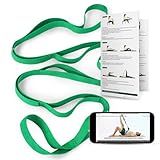 Trideer Stretching Strap Yoga Strap for Physical Therapy, 10 Loops Yoga Straps for Stretching, Non-Elastic Stretch Strap for Pilates, Exercise, Stretch Band for Women & Men