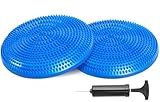 Primasole Balance Disc with Air Pump Wobble Cushion for Stability Workout 2 PCS Cobalt Blue Color PSS91NH052A