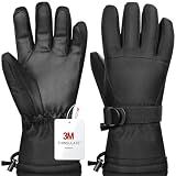 Odtmger Ski Gloves,Snow Gloves Waterproof Winter Warm Cold Weather Touchscreen Gloves for Parent& Child Kids Skiing,Snowboarding