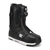 DC Shoes Men's Control BOA Snowboard Boots - Micro-Adjustable Stable Snowboarding Boot with Lightweight Multi-Layer Liner & Molded Insole - Black/Black/White, 9.5