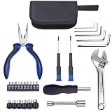 WINTOWIN Compact Motorbike Tool Sets 28pcs Motorcycle Repair Toolkit Tool kit Underseat,Motorcycle Repair on the Road, Great for Travel Tool Needs