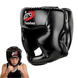 Boxing Headgear 1 Pack, Adjustable MMA Headgear for Adult Men & Kids, Closed-Type Boxing Helmet, Sparring, Muay Thai, Kickboxing Training Gear, Strong Grip