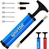 SPORTBIT Basketball Pump – Ball Pump for Sports Balls, Blue