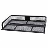 Titan Ramps Universal Rear ATV UTV Steel Cargo Basket Rack, 100 lb Capacity