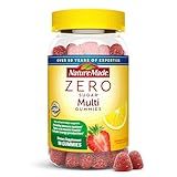 Nature Made Zero Sugar Multivitamin Gummies, Mens & Womens Multivitamins, Daily Nutritional Support Vitamin and Mineral Supplement, Aspartame Free, 90 Gummies, 45 Day Supply