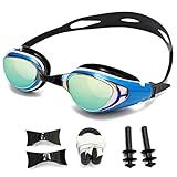 WAVE Nearsighted Swim Goggles, Shortsighted Optical Swimming Goggles No Leaking Anti Fog UV Protection for Adult Men Women