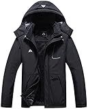 MOERDENG Women's Waterproof Ski Jacket Warm Winter Coat Outdoor Windbreaker Hiking Snowboarding Jacket