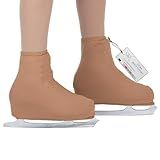 CRS Cross Skating Boot Covers Lycra Ice Skate Covers. Performance Ready Protection for Figure Skates, Ice Skating, Roller Skates. (Light Tan, Adult)