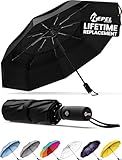 REPEL Windproof Travel Umbrella - Compact & Withstands Winds up to 85MPH, Strongest Premium Auto Folding Umbrella for Rain and Sun - Durable, Light & Portable for Women & Men, Fits Backpack & Cars