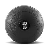 ProsourceFit Slam Medicine Ball, Classic Dead Weight Balls for Strength and Conditioning Exercises, Cardio and Core Workouts, 20lb, Black