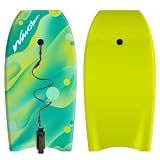 Wavestorm 36in Bodyboard | Graphic top Deck with high Density Slick Bottom | for Kids and Adults | Foam Construction with Accessories | Includes Basic Leash