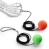 vickpeter Lacrosse Rebounder, Lacrosse Training Equipment Fits All Sticks, Ideal Lacrosse Gifts for Boys&Girls, Perfect Training Gear for Beginners (2 Ball)