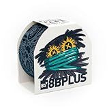 8BPLUS Athletic Tape/Sport Finger Tape 1.5in x 32.8ft | Durable, Extra Strong, Easy Tear, NO Residue, Plastic-Free | Climbing, Bouldering, Strength Training, Volleyball, Handball (Black with Print)