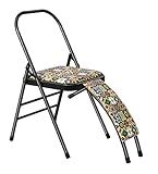 Aozora Backless Yoga Chair Prop - Flexibility and Strength Training Tool (Chair with Back Support)