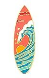 Pinsanity Crashing Wave Surfboard Enamel Lapel Pin
