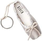 Bloch Dance Mini Pointe Shoe Keyring Accessory, silver, one