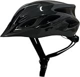 Adult Cycling Bike Helmet, Lightweight and Adjustable with Pads&Visor for Men and Women,Premium Quality Airflow Unisex Bicycle Helmet,Suggested Fit 58-61 cm (All Black)