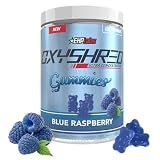 EHP Labs OxyShred Pre Workout Energy Gummies, Blue Raspberry, 60 Servings
