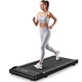 OLIXIS 3-in-1 Campact Armless Walking Pad Treadmill for Home Office | Portable Walking Pad under Desk, Low Noise Lightweight Treadmill with LED Display, Remote Control