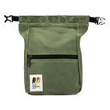 Oso Supply Co - Kulshan Bouldering Bucket, Large Size Chalk Bag for Rock Climbing, Chalk Pot with Magnetic Roll Down Closure, Brush Loop, Zippered Pockets for Climbers, Weightlifting (Olive Green)