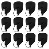 12 Pcs Yoga Strap 6Ft Exercise Stretch Bands for Flexibility with Adjustable Metal D Ring Buckle Loop Stretch Strap Non Elastic Yoga Belt Yoga Exercise Adjustable Straps for Pilates