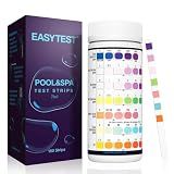 EASYTEST 7-Way Pool Test Strips, 150 Strips Water Test for Hot tub and Spa