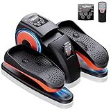 Putnen Under Desk Elliptical Machine, Electric Elliptical Leg Exerciser for Seniors with 12 Adjustable, Portable Quiet Elliptical Exercise Machine, Seated Pedal Exerciser with Remote Control (Orange)