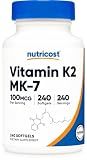Nutricost Vitamin K2 MK-7 100 mcg, 240 Softgels, Gluten Free, GMO-Free