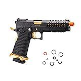Lancer Tactical Knightshade Hi-Capa Gas Blowback Full Metal Airsoft Pistol-330 FPS