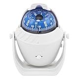 Sea Marine Compass with Mount Compasses Ball Waterproof for Boat Caravan White Sea Marine Compass with Mount for Boat Caravan Truck Car Navigation Compass Boat Sea Marine