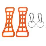 2pcs Ski Boot Buckle Aid, Ski Shoes Buckle Extender Tool, Multifunctional Skiing Boot Buckle Tightening Assist Tool for Carrying Ski Boots, Tightening Boot Buckle and Scraping Ice Off Boot Soles