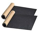 ZUEXT 9" x 33" Black Skateboard Grip Tape Sheets 2 Pack, Bubble Free Waterproof Scooter Griptape,Longboard Griptape, Anti Slip Sandpaper for Rollerboard Stairs Pedal Wheelchair Steps (84x23cm)