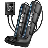 FIT KING Professional Air Compression Leg Recovery System, Cordless Rechargeable Leg Compression Massager Boots for Fast Recovery & Improved Circulation, Compression Boot for Athletes (Medium)