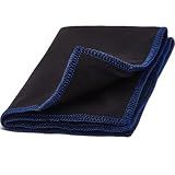 Patelai Bowling Ball Towel Microfiber Bowling Cleaning Rag 12 X 10'' Black