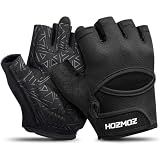 HOZMOZ Ventilated Weight Lifting Gloves, Thick Padded Workout Gym Gloves with Full Palm Protection & Grip & Shock Absorption for Women & Men's Fitness Exercise Training