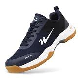 cungel Unisex Pickleball Tennis Shoes - Non-Slip Indoor Court Sneakers for Men & Women - Lightweight Breathable Badminton Training Footwear Blue