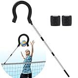 Volleyball Spike Trainer with Adjustable Height & Real Ball Feel - Hitting Training Equipment for Spiking,Jumping, and Serving Practice -Lightweight,Non-Slip Design/Durable- Perfect for Beginners/Pros
