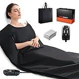Portable Infrared Sauna Blanket for Home, 86-176℉, Detox, Circulation, Full Body Far Infrared Heating for Weight Loss, Stress Relief, Relaxation & Muscle Relief, Fast Heat-Up&Carrying Bag, 5.88x2.63ft