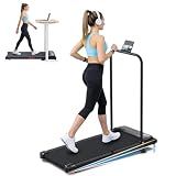 Portable Walking Pad Treadmills with Handle Bar Incline for Home Small