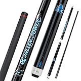 KONLLEN Carbon Fiber Break & Jump Cue – 58" 20oz 3-Piece Heavy Duty Jump Break Pool Cue with 13mm Phenolic Tip