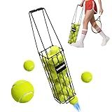 LIASTRON Tennis Ball Hopper Basket Pickleball Picker Upper Pickleball Ball Basket Pickup Hopper Retriever Collector for Balls for Easy Picking Metal Durable Portable Large Capacity Coaches Training