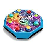 Electronic Table Reflex Game for Solo & 2 Players, Light-Up Memory & Reaction Toy with 4 Game Modes, Family Brain Training Gift for Kids 6 7 8 9 10 11 Year Old Boys & Girls
