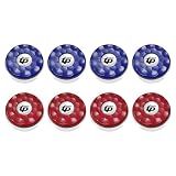 TORPSPORTS(Dia.58mm 2-1/4'' Shuffleboard Pucks, Set of 8 Blue/Red