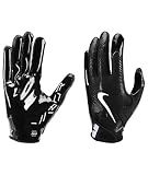 Nike Vapor Jet 8.0 Football Gloves (Black/Black/Black/White, Large)