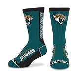 For Bare Feet NFL Jacksonville Jaguars MVP Crew Socks, Youth One Size