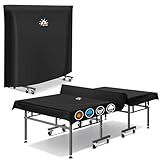 Zettum Ping Pong Table Cover - Waterproof & Heavy Duty Table Tennis Covers, Indoor Outdoor Tables Cover Fits Universal 9x5 FT Folding & Flat Tables, Durable 600D Covers Provide All-Weather Protection